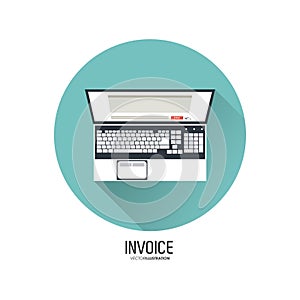 Invoice design. business icon. finance concept