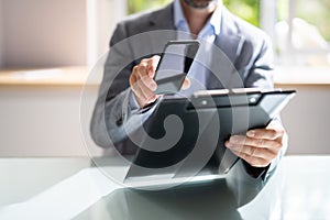 Invoice Document OCR. Taking Photo