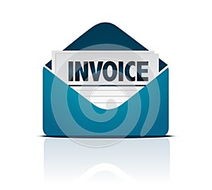 Invoice with envelope photo