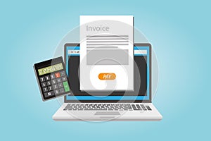 Invoice invoicing online service pay photo