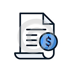 Invoice line icon