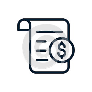 Invoice line icon