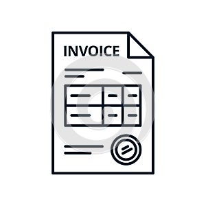 Invoice line icon