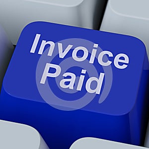 Invoice Paid Key Shows Bill Payment Made