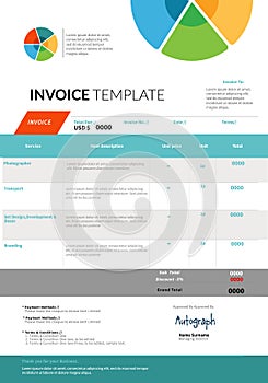 Invoice template design