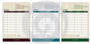 Invoice template photo