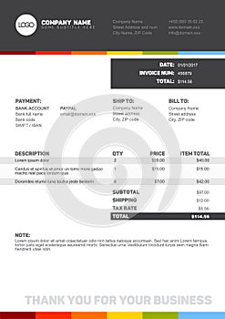Invoice template