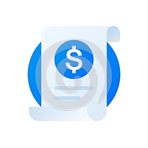 Invoice vector icon