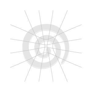 Inward, recess curved lines grid, mesh. Incline compress hollow, indent, dent distortion. Compression, depression negative space