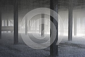 Inwardly coolling tower