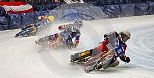 Inzell, Germany - March 16, 2019: World Ice Speedway Championship