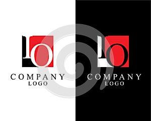 Io, oi letters logo design template vector photo