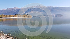 Ioannina or Giannena city autumn morning Epirus