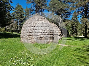 ioannina huts of straw in giftokampos area old settlements of sheepkeeper