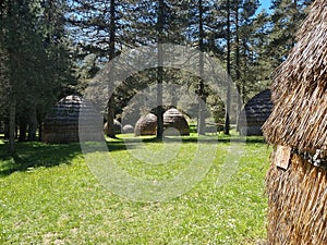 ioannina huts of straw in giftokampos area old settlements of sheepkeeper