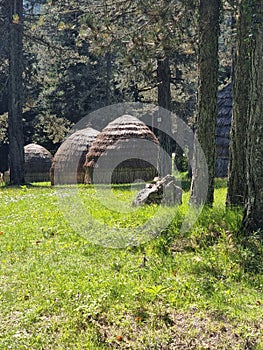 ioannina huts of straw in giftokampos area old settlements of sheepkeepers