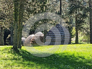 ioannina huts of straw in giftokampos area old settlements of sheepkeepers