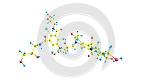 Iodixanol molecular structure isolated on white