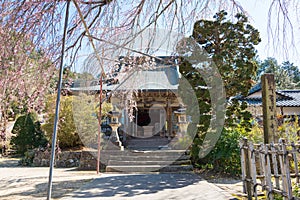 Ioji Temple on Nakasendo ancient road in Nakatsugawa, Gifu, Japan. Temple have a history of over 500 years