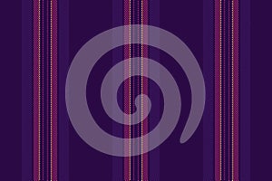 Iolded textile vertical fabric, ornament lines background seamless. Sull texture pattern vector stripe in dark and violet colors