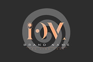 IOM abstract letter logo design