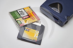 Iomega Zip 250 Drive, Disk and Jewel Case