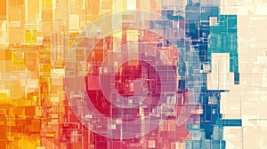 ion minimal abstract visualization of an urban zoning map