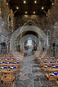 Iona, the nave of the Abbey church