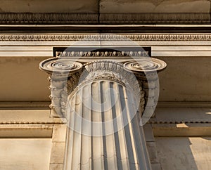Ionian column capital architectural detail