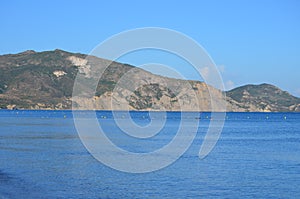 Ionian Sea and a greek island.