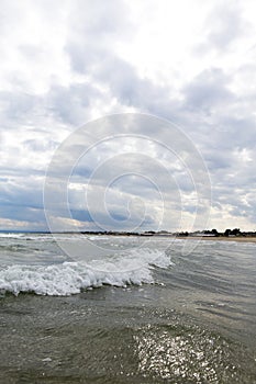 Catania beach and the Ionian sea