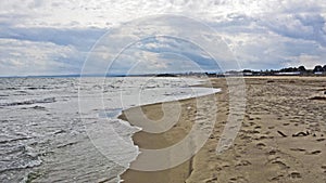 Catania beach and the Ionian sea