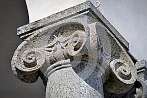 Ionic column capital