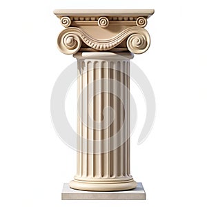 Ionic column a symbol of classical architecture
