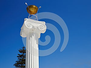 Ionic Cypriot Greek column Paphos Cyprus