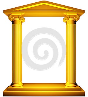 Ionic gold frame