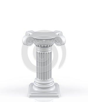 Ionic pedestal (3d render)