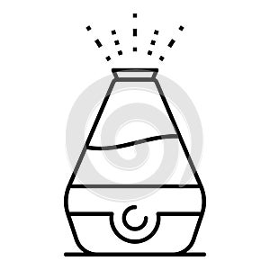 Ionizer humidifier icon, outline style photo
