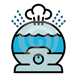 Ionizer humidifier icon, outline style photo