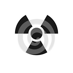 Ionizing radiation danger icon.