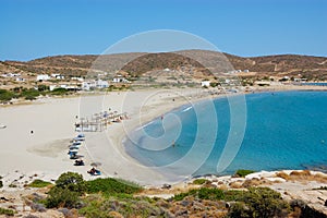 Ios island beach view