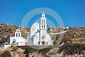 Church of Agia Eirini at Ios island, Cyclades, Greece photo