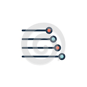 Color illustration icon for speed, technology and performance