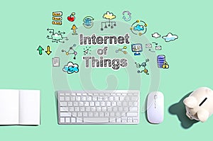 IoT with a computer keyboard