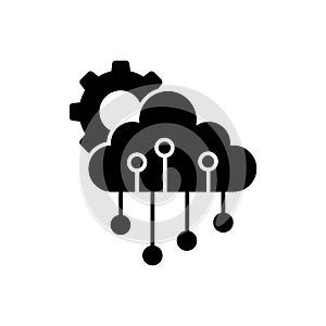 IOT icon vector. cloud service illustration sign. smart digital stmbol or logo.