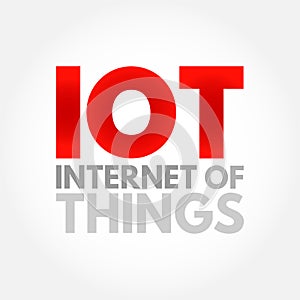 IOT Internet Of Things - physical objects that are embedded with sensors, software, and other technologies that connect and