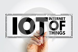 IOT Internet Of Things - physical objects that are embedded with sensors, software, and other technologies that connect and
