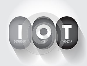 IOT Internet Of Things - physical objects that are embedded with sensors, software, and other technologies that connect and