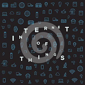 IOT Internet of Things Smart Home Vector Quality Design with Icons