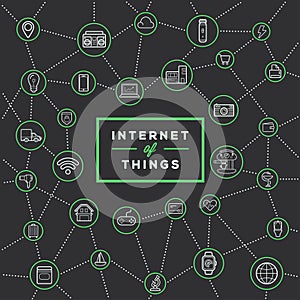 IOT Internet of Things Smart Home Vector Quality Design with Icons